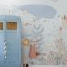 Детское флизелиновое панно underwater world grayed vintage blue арт. 159243 с подводным миром для детской комнаты.