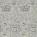 Английские винтажные обои Wandle артикул 216826 из каталога Compilation Wallpaper от бренда Morris & Co с крупным извилистым цветочным узором серого цвета в стиле Ар-Нуво