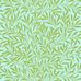Английские бумажные обои Willow артикул 216964 из каталога Ben Pentreaths Queen Square  от Morris & Co с растительным ретро узором ивовых зеленых листьев на бирюзовом фоне для гостиной, спальни или детской