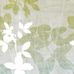 Фотопанно The Grove от ECO Wallpaper с принтом из крупных ветвей с листвой зеленого и белого цвета на неоднородном серо-зеленом фоне. Заказать обои для стен в Москве, онлайн оплата.