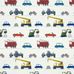 Выбрать обои для детской Just Keep Trucking арт. 112643 от Harlequin с изображением разноцветных машин и техники в салонах Москвы.