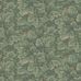 Обои Waldemar  Арт. 4544 из каталога "Anno" фабрики BorasTapeter с узором листьев дуба словно вышитых крестиком на полотне зеленого цвета