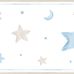 Бордюр в детскую "Pippo" фирма Aura, арт.470-1, с изображением звезд и луны, обои для детской