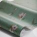 Фото рулона с детализацией рисунка панно под ткань цвета бирюзы MARLENE 5535 каталога Swedish Grace от Borastapeter