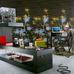 Скандинавский интерьер студии - кабинета декорированный фото панно Water Lilly 2429