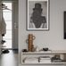 Плотные флизелиновые обои "Tom" арт 38725 светло-серого однотонного цвета повышенной прочности и длины в интерьере коридора и прихожей шведского дома