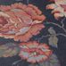 Фрагмент интерьера с обоями "Rosentrad" /Розовое Дерево/ с цветочным классическим узором на синем фоне имитирующем  старинную ткань кретон