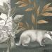 Крупное фото панно на стену Wild Forest Mural артикул 6943 из каталога Newbie Wallpaper II от Borastapeter с рисунком лесных птиц и животных.