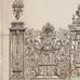 Эскиз ограды, выполненный вручную Tijou Gate, который демонстрирует сохранившиеся до наших дней ажурные решётки с позолоченными завитками аканта и воспроизведенный в обоях для стен арт. 118/8017 из коллекции Historic Royal Palaces Great Masters от Cole & Son®. Выбрать в салоне Odesign с бесплатной доставкой.