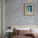 Купить стильные шведские экологичные обои Borastapeter Adorn  Floral Tree Steel Blue, арт. 7762. Флизелиновые обои премиум-класса для стен в интернет магазине.  Скандинавские обои с цветочным рисунком  для спальни, гостинной, столовой или кухни.