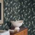 Заказать стильные шведские экологичные обои Borastapeter Adorn Floral Tree Dark River, арт. 7765. Флизелиновые обои премиум-класса для стен в интернет магазине.  Скандинавские обои с цветочным рисунком  для спальни, зала, коридора или кухни.