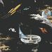 Купить детские обои Space Adventure  Volcanique, арт. 8155 из каталога Fairyland,  где яркие космические корабли, астронавты и планеты плавают среди золотых звезд и мерцающей звездной пыли. Флизелиновые обои премиум-класса в интернет магазине с доставкой. Шведские экологичные обои.