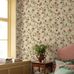 Цветочные обои Zinnia Yellow Boråstapeter Flowers 9154 — обои для спальни, скандинавский дизайн