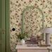 Цветочные обои Zinnia Yellow Boråstapeter Flowers 9154 — обои с цветами, скандинавский интерьер