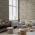 Цветочные обои Archive Flower Grey Boråstapeter Flowers 9158 — обои в интерьере, скандинавский дизайн