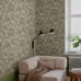 Цветочные обои Archive Flower Grey Boråstapeter Flowers 9158 — обои для гостиной, с цветами