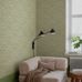 Цветочные обои Vildflora Green Boråstapeter Flowers 9160 — обои для гостиной, скандинавский интерьер