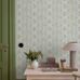 Цветочные обои Hufvudsta Gård Blue Boråstapeter Flowers 9164 — обои для прихожей, скандинавский интерьер