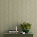 Цветочные обои Hufvudsta Gård Green Boråstapeter Flowers 9165 — обои в полоску, с цветами