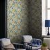 Цветочные обои Flower Power Green Boråstapeter Flowers 9170 — обои для гостиной, ретро