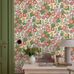 Цветочные обои Happy Hollyhocks Multi Boråstapeter Flowers 9171 — обои в интерьере, скандинавский дизайн