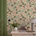 Цветочные обои Happy Hollyhocks Green Boråstapeter Flowers 9172 — обои в интерьере, скандинавский дизайн