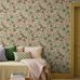 Цветочные обои Happy Hollyhocks Green Boråstapeter Flowers 9172 — обои для спальни, шток-розы