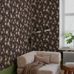 Цветочные обои Peony Garden Brown Boråstapeter Flowers 9176 — обои для гостиной, с цветами