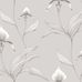 Обои Orchid с изображением графичных орхидей на серо-сизом фоне. Плавные контуры, тонкие линии и штриховка, мастерски передают объем и красоту каждого цветка. Купить английские обои, бесплатная доставка.