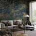 Цифровые обои для гостинной Tapestry Landscape Blue, арт. 9665W от Borastapeter с пышными деревьями, колышущейся травой и нежными полевыми цветами выполнены в палитре зеленых, желто-бежевых, синих, коричневых и бирюзовых тонов. Заказать в интернет-магазине ODesign с бесплатной доставкой по всей России.