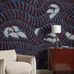 Цифровые обои для зала Cecilia Pettersson Garden Bell Blue, арт. 9682W от Borastapeter, это графические обои с плавным рисунком в в синих и черных тонах с белыми деталями. Заказать в интернет-магазине ODesign с бесплатной доставкой по всей России.