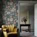 Цифровое панно для гостиной Arts and Crafts Dark Green, арт 9705W от Borastapeter – с пышным цветочным орнаментом впечатляющих размеров на темно-сине-зеленом фоне. Закажите эти изысканные обои в интернет-магазине ODesign. Бесплатная доставка по всей России.