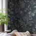 Цифровое панно для спальни Folklore Grand Blue, арт 9735W от Borastapeter – расписанный вручную растительный узор в мягких тонах: оливково-зеленом, терракотовом, желтом, синем и кремово-белом на темно-синем фоне. Закажите эти изысканные обои в интернет-магазине ODesign. Бесплатная доставка по всей России.