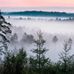 Цифровое фотопанно для стен Marie Mattsson Blå Timmen, арт. 9778W от Borastapeter — море тумана стелется между верхушками деревьев в предрассветный час в преимущественно голубой гамме. Эти романтичные обои идеально подойдут для спальни, гостиной или прихожей, создавая уютную атмосферу. Приобрести их можно в интернет-магазине ODesign с бесплатной доставкой по всей России.