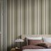 Цифровое панно для спальни Stockholm Stripe Green, арт. 9791W от Borastapeter, классические полосатые обои в увеличенном масштабе. Полосы разной ширины четырех разных оттенков придают строгому ритму узора живость и представлены в различных оттенках антично-зеленого и кремово-белого, подчеркнутые узкой терракотовой полосой. Эти полосатые обои идеально подойдут для детской, спальни, кухни или прихожей, создавая динамичную атмосферу. Заказать их можно в интернет-магазине ODesign с бесплатной доставкой по всей России.