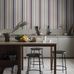 Цифровое панно для кухни Stockholm Stripe Grey, арт. 9793W от Borastapeter, классические полосатые обои в увеличенном масштабе. Полосы разной ширины четырех разных оттенков придают строгому ритму узора живость и представлены в небесно-серо-голубом, кремово-белом и бордовом цветах с узкими ярко-красными полосками в качестве акцента. Эти полосатые обои идеально подойдут для детской, спальни, кухни или прихожей, создавая динамичную атмосферу. Заказать их можно в интернет-магазине ODesign с бесплатной доставкой по всей России.