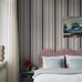 Цифровое панно для детской Stockholm Stripe Grey, арт. 9793W от Borastapeter, классические полосатые обои в увеличенном масштабе. Полосы разной ширины четырех разных оттенков придают строгому ритму узора живость и представлены в небесно-серо-голубом, кремово-белом и бордовом цветах с узкими ярко-красными полосками в качестве акцента. Эти полосатые обои идеально подойдут для детской, спальни, кухни или прихожей, создавая динамичную атмосферу. Заказать их можно в интернет-магазине ODesign с бесплатной доставкой по всей России.
