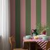 Цифровое панно для кухни Bjärö Stripe Pink&Green, арт. 9796W от Borastapeter, — это смелые графические обои с широкими полосами — классика с изюминкой в игривом сочетании зеленого и розового цветов — элегантная, смелая цветовая палитра. Эти полосатые обои идеально подойдут для детской, спальни, кухни или прихожей, создавая динамичную атмосферу. Заказать их можно в интернет-магазине ODesign с бесплатной доставкой по всей России.