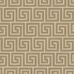 Графический рисунок обоев Queens Key от Cole & Son воссоздает классический греческий орнамент меандр, смягчённый мазками кисти, цвета золотой металлик на песочном фоне. Купить обои для стен в интернет-магазине, большой ассортимент.