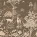 Панно с фактурной фреской "Ornamental Forest" артикул BRIT 1 010 из каталога  British Style Forest с изображением лесных животных, птиц, цветов и растений на коричневом фоне для ванной купить в Москве с доставкой