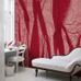 Софа в классическом стиле на фоне Фотообоев art DM320-3 Флизелин Mr Perswall Швеция с имитацией драпировки из ткани в красном цвете
