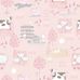 Флизелиновые обои в детскую с кантри узором животных на розовом фоне из каталога  Aura Kids - Tiny Tots