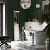 Английский интерьер ванной комнаты декорированный обоями  Canvas  артикул KT10158 из каталога BRITISH HARITAGE II от бренда Architector