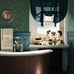 Интерьер голландской ванной декорированный обоями  WOODLAND из каталога  BRITISH HARITAGE II от бренда Architector