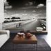 Фотообои Dream road, Mr. Perswall с черно-белым изображением шоссе, уходящего вдаль, придают интерьеру глубины. Купить фотообои для гостиной, коридора в салонах ОДизайн, бесплатная доставка.