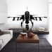 Фотообои Art of flying, Mr. Perswall с черно-белым изображением самолета в интерьере гостиной. Выбрать, заказать обои для прихожей, гостиной в интернет-магазине, бесплатная доставка.