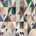 Фотопанно Marble Mix, Mr Perswall с изображением красочного геометрического коллажа из мрамора, дерева и бетона. Купить фотообои для стен в Москве, салоны обоев, большой ассортимент.