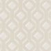 Флоковые обои в гостиную арт. PDG1053/01  из коллекции Mandora от Designers Guild, Великобритания с современным геометрическим рисунком молочного цвета на серебристом фоне. Заказать в салоне обоев в Москве, большой ассортимент, бесплатная доставка
