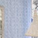Фрагмент интерьера в перспективе с обоями арт. PDG650/02  из коллекции Shanghai Garden от Designers Guild, Великобритания с рисунокм из мелкого состаренного орнамента в лазурном цвете, с доставкой до дома