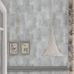 Фрагмент интерьера с обоями арт. PDG653/04  из коллекции Shanghai Garden от Designers Guild, Великобритания с текстурными разводами в серых оттенках. Купить в салоне обоев Одизайн в Москве
